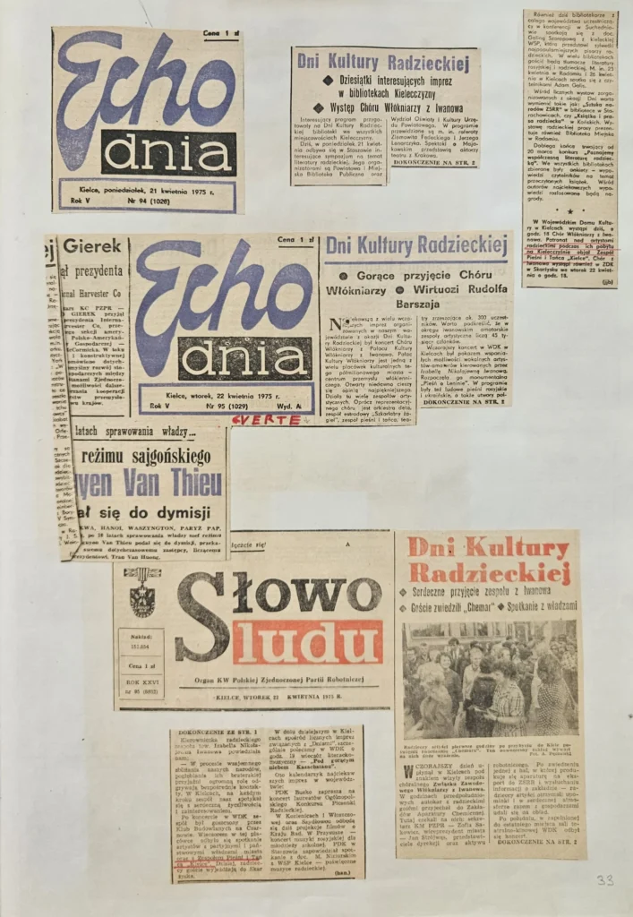 1975 1 33 dni kultury radzieckiej kielce