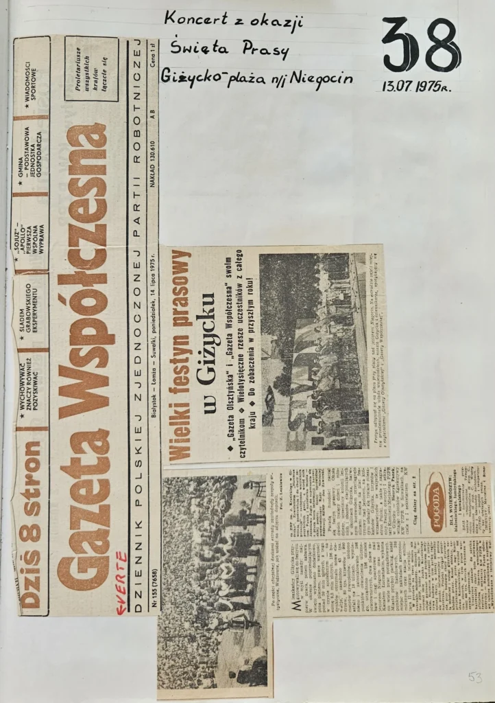 1975 1 53 swieto prasy gizycko