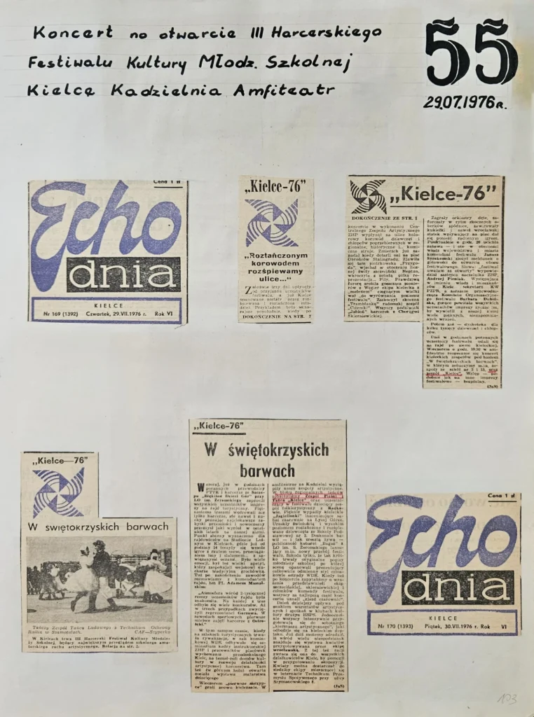 1976 1 103 iii harcerski festiwal amfiteatr kielce