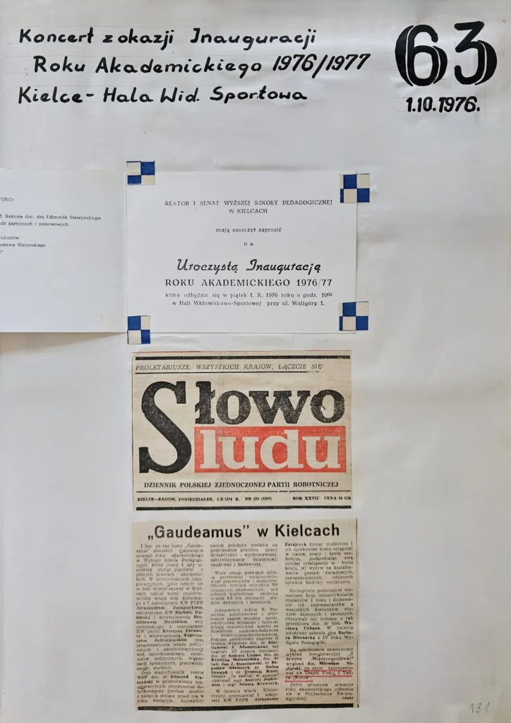1976 1 131 inauguracja roku akademickiego