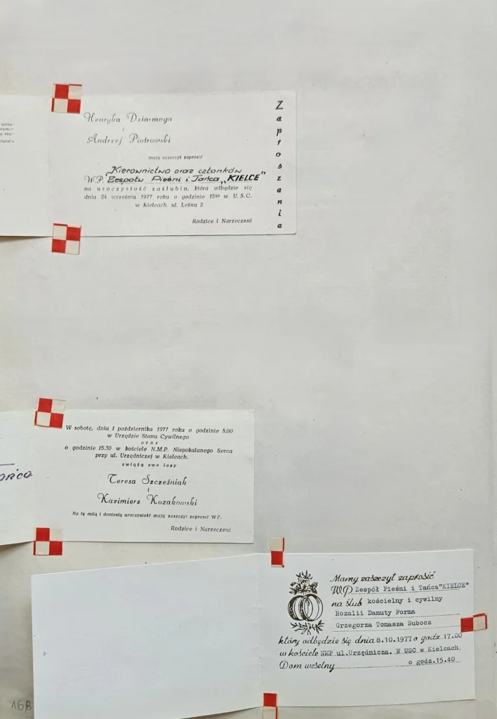 1977 1 168 trzy zaproszenia na slu