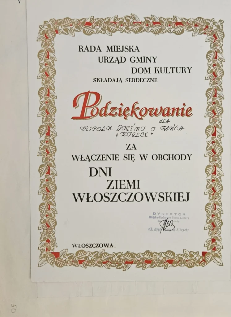 1994 6 50a podziekowanie wloszczowa